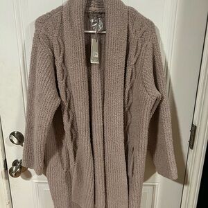 Cozy Taupe Sweater Cardigan